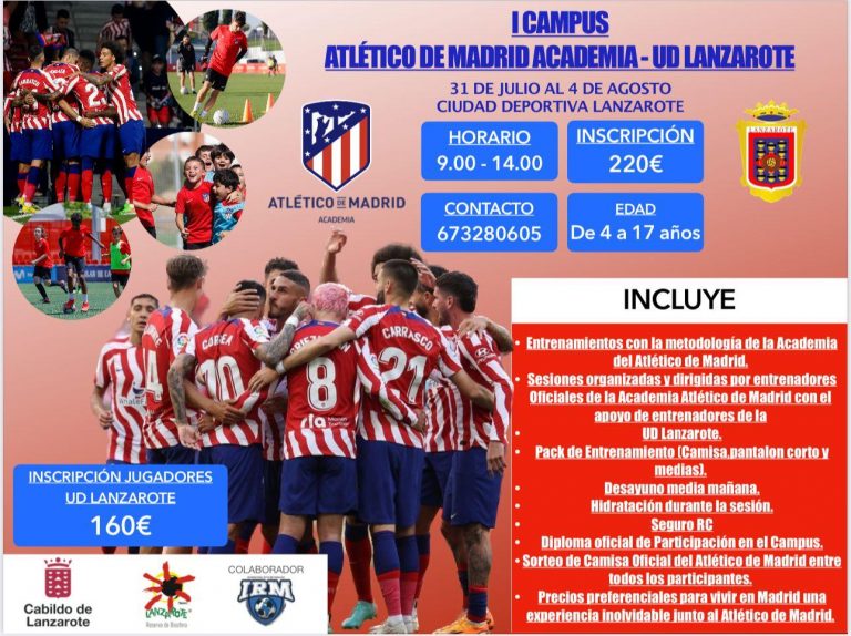 Cartel-I-Campus-Atletico-de-Madrid-Academia-UD-Lanzarote