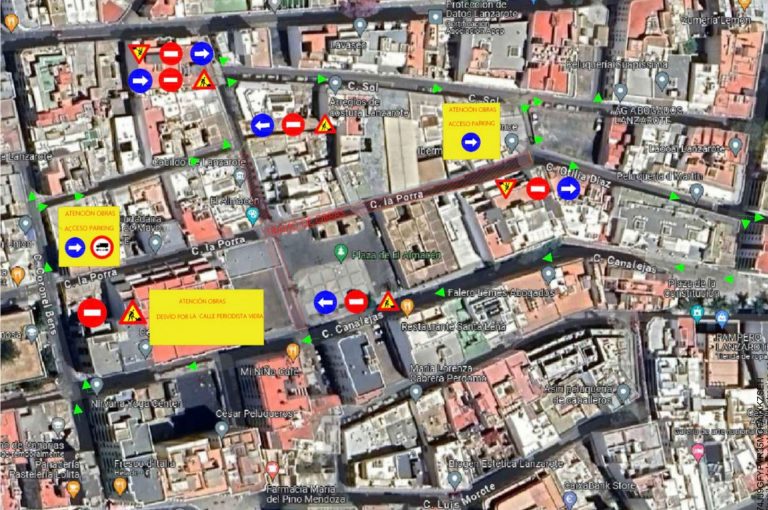 Imagen-de-cortes-en-el-centro-de-Arrecife