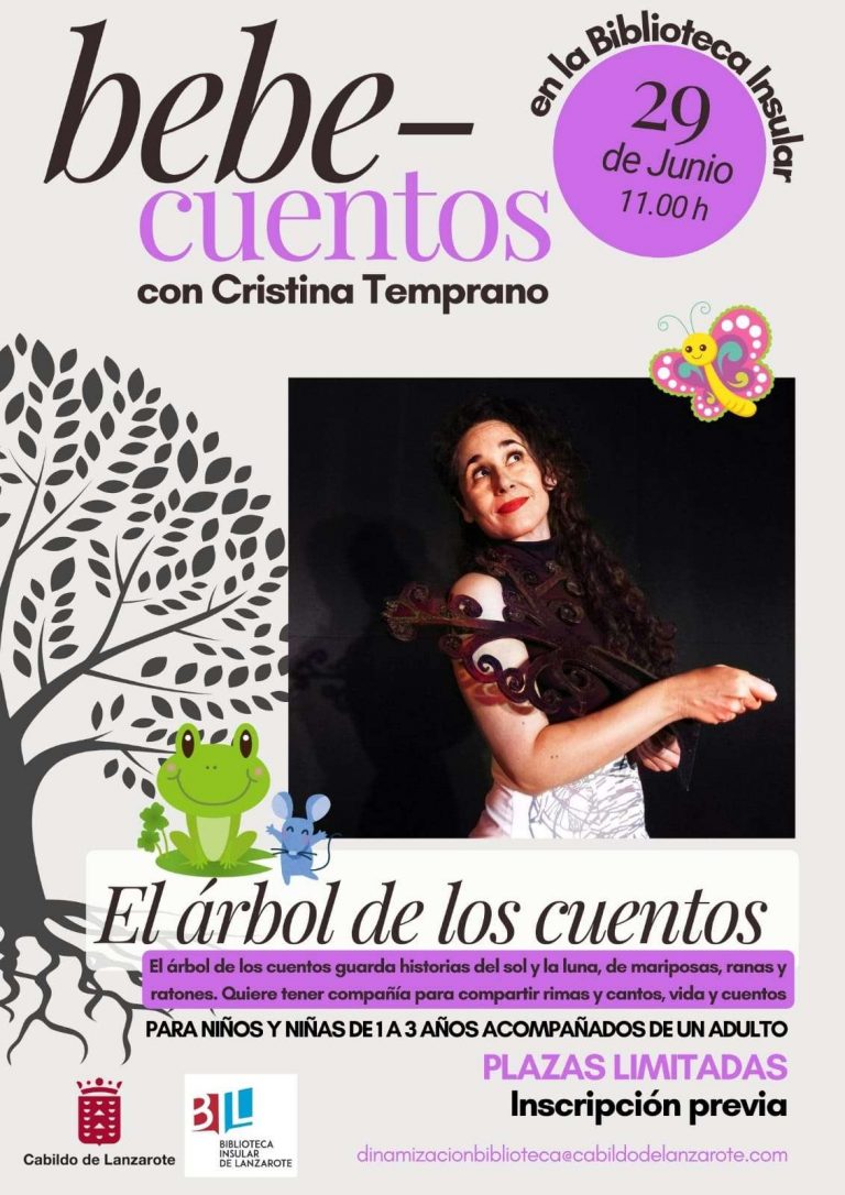 Bebe cuentos en la Biblioteca Insular