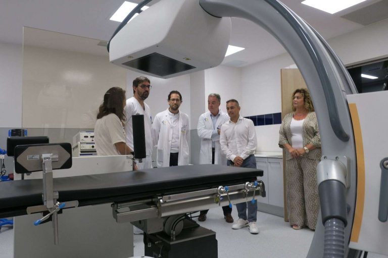 Un momento de la visita