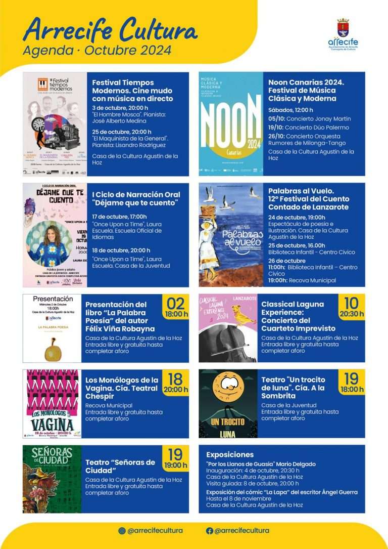 Agenda Cultura Octubre