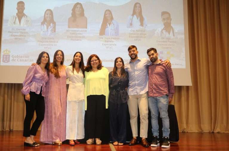 Momento del homenaje