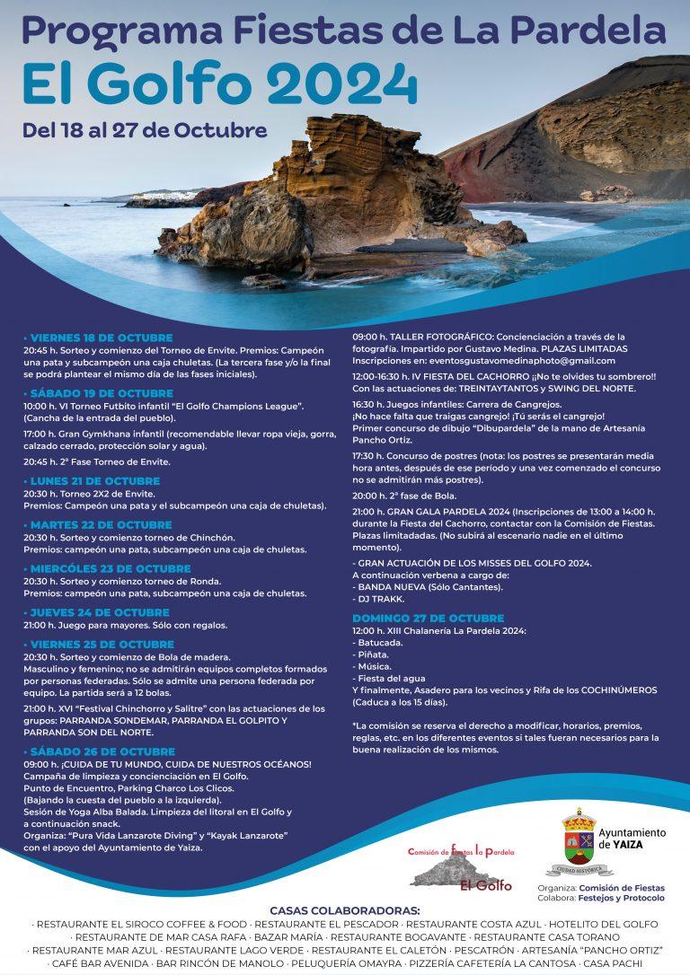 Cartel Fiestas El Golfo 2024