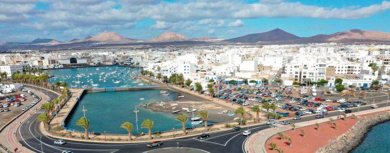 Imagen aérea de la zona del solar de Ginory ( a la derecha) junto al Charco de San Ginés