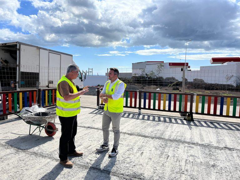El vicepresidente junto al concejal de Obras en Tahíche (1)