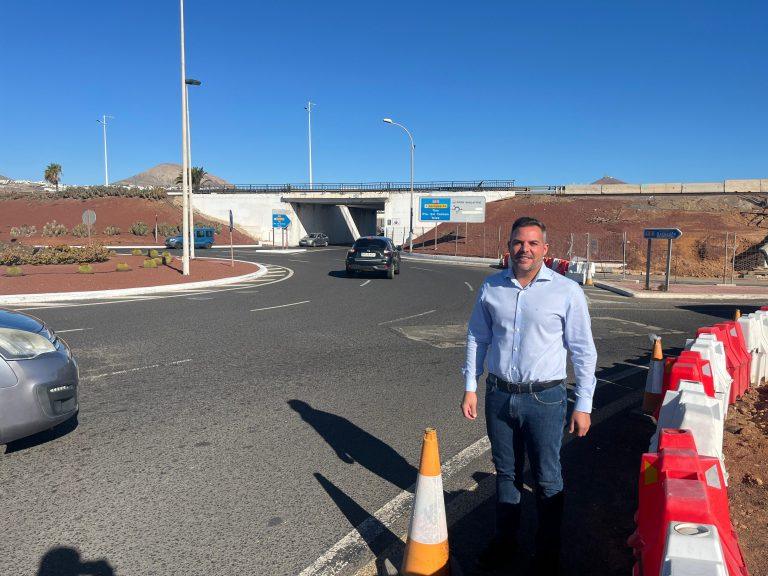 El vicepresidente en los viales anexos a la autovía