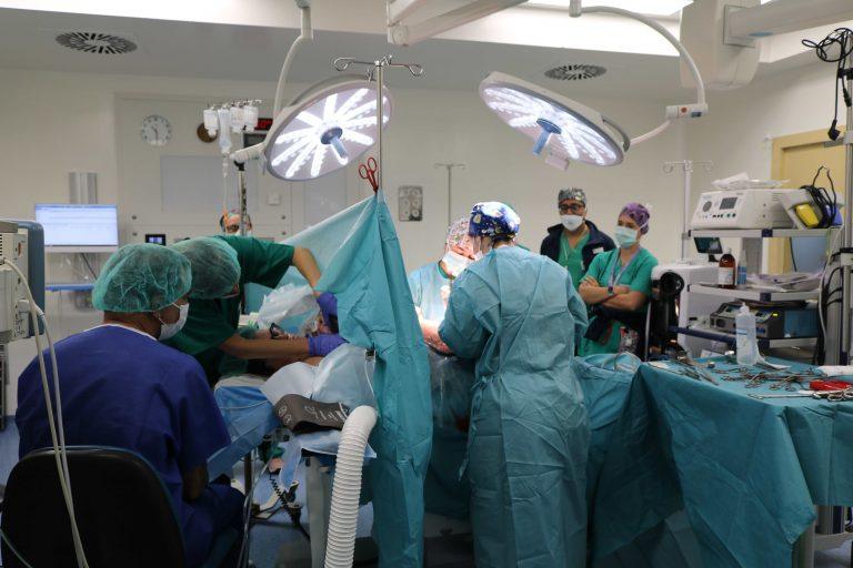 Momento de la cesárea