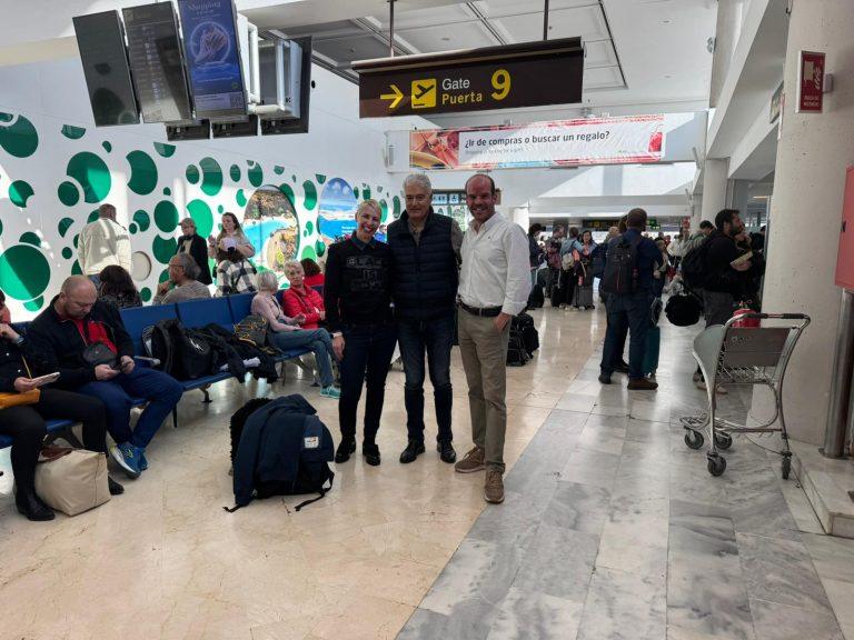 José Juan Cruz en el Aeropuerto de Lanzarote