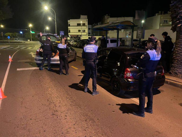 Operativos conjuntos de la Policía Local y la Policia Nacional en Arrecife. Balance de enero del 2025