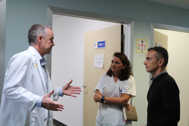 Un momento de la visita al CS de Valterra