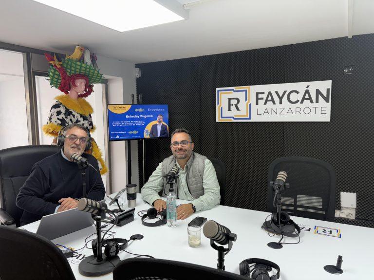 Paco Robayna y Echedey Eugenio, en Radio Faycán Lanzarote
