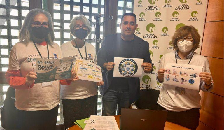 Caraballo con la Asociación de Covid persistente