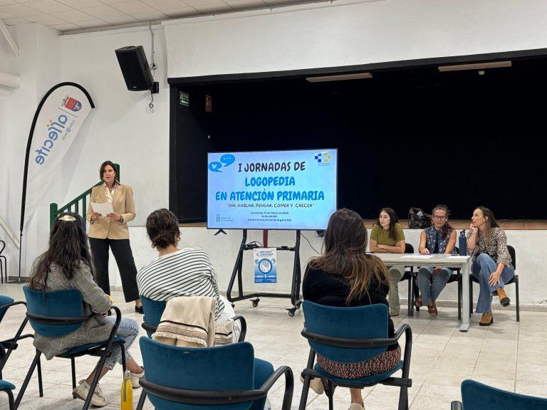 Momento de las jornadas de logopedia en Atención Primaria de Lanzarote
