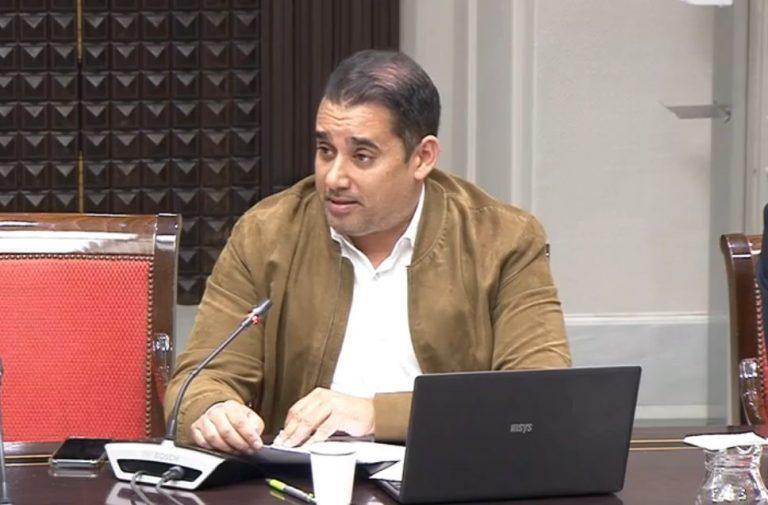 Yoné Caraballo en la comisión de transición ecológica del viernes 7 de marzo 2025