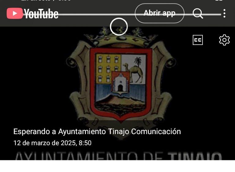 Emisión de Youtube. Imagen: PP Tinajo