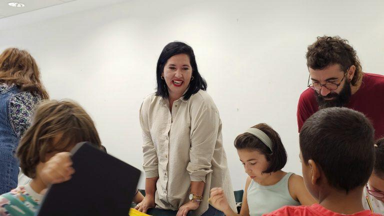 Abigail González en una actividad de Cultura Arrecife