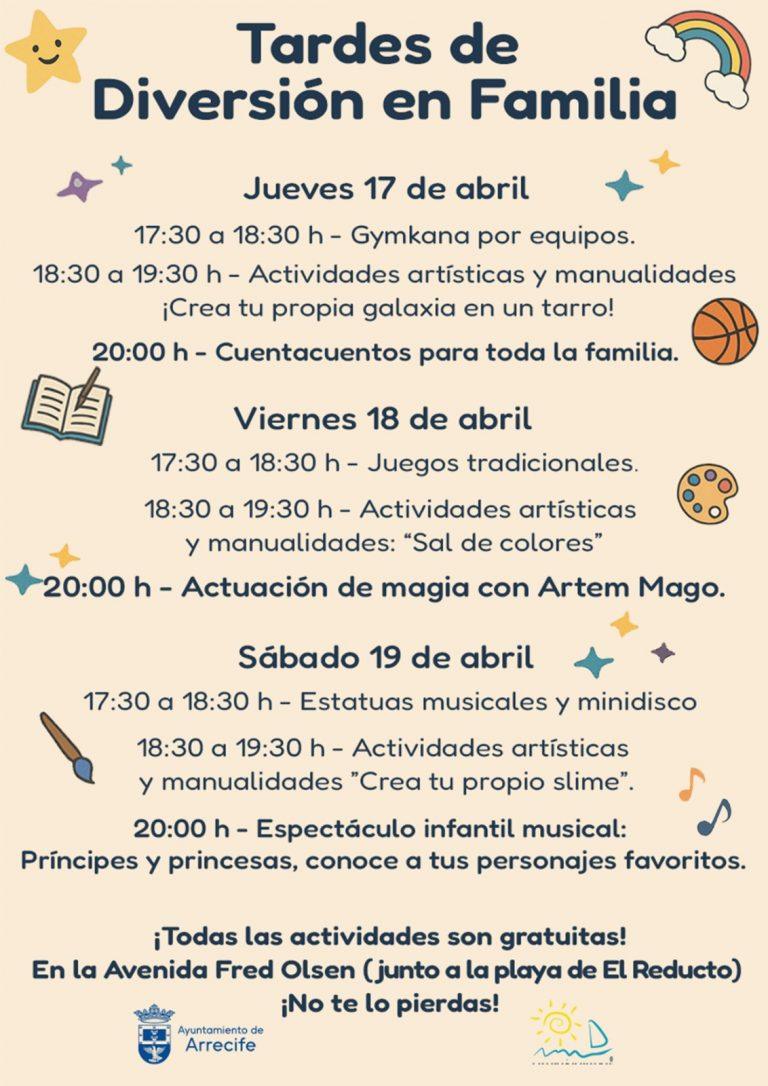 Actividades Dinamizacion Arrecife de jueves a sábado v2
