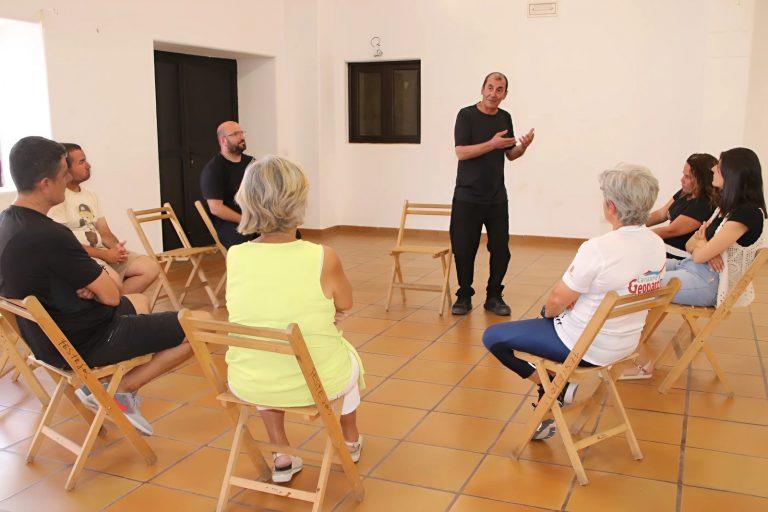 Salvador Leal en la primera jornada del taller