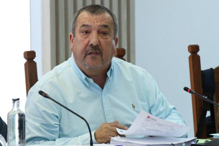 Miguel Ángel Jiménez en el plenario del Cabildo