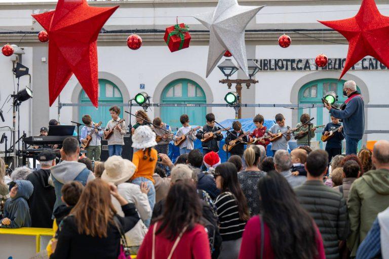 Concierto navideño ofrecido por la Escuela de Música Toñín Corujo, con la organización de la Concejalía de Actos y Eventos de Arrecife