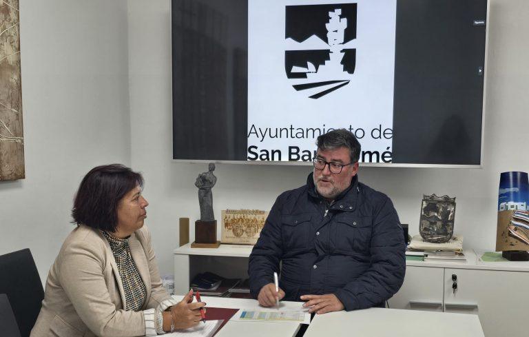 Imagen de la reunión entre Isidro Pérez y Alma María