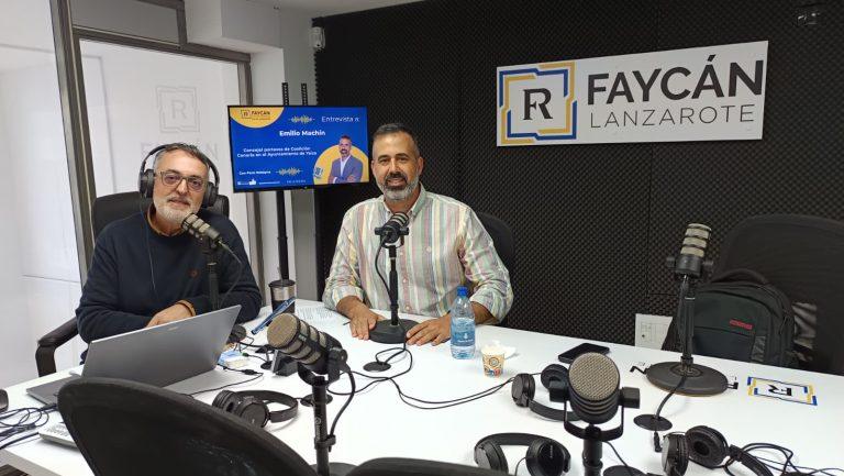 Emilio Machín junto a Paco Robayna, en Radio Faycán