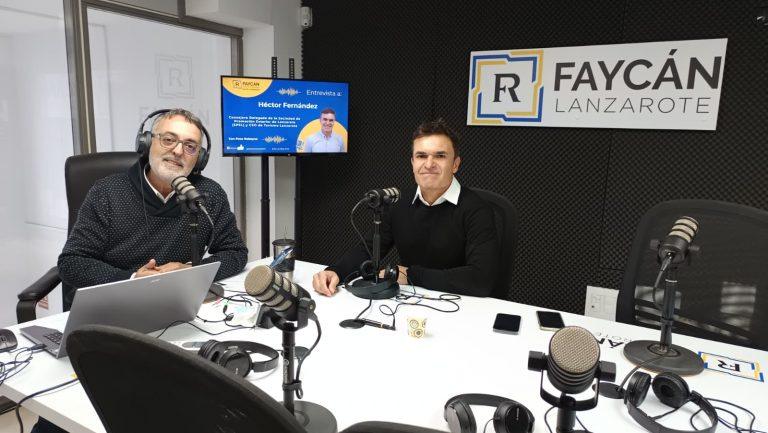 Héctor Fernádez en Radio Faycán Lanzarote