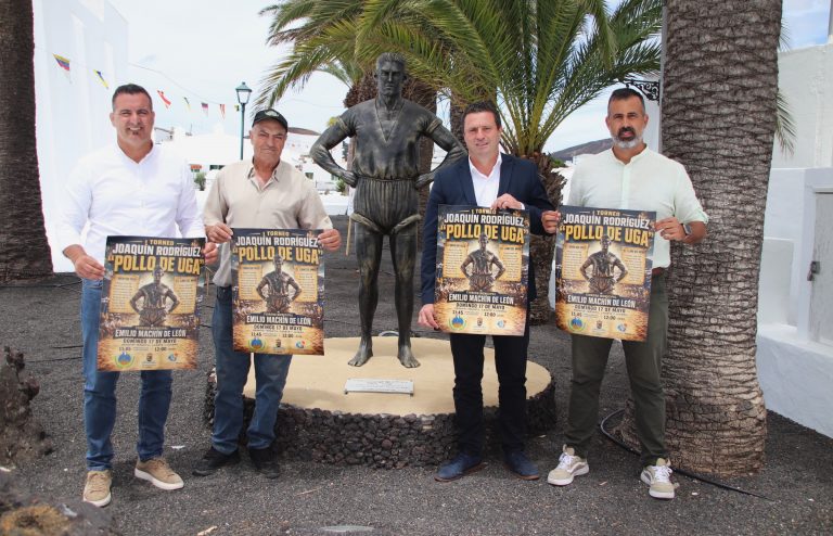 Presentación del torneo de lucha en Yaiza