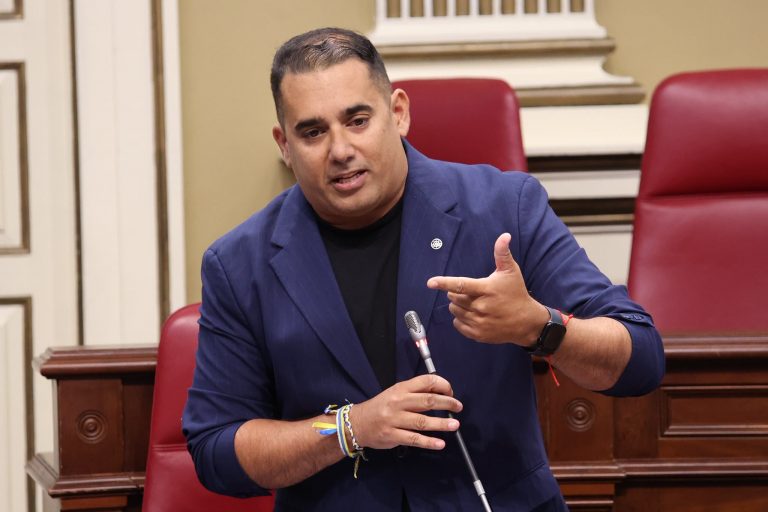 Yone? Caraballo durante la pregunta a la consejera de Sanidad