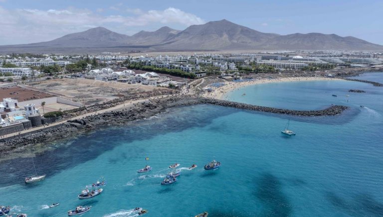 vista del litoral de Playa Blanca