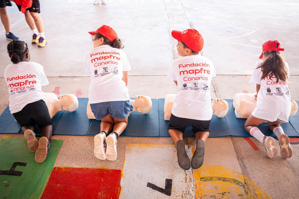 Actividad de la campaña de prevención acuática Este verano, chapuzón seguro en Lanzarote