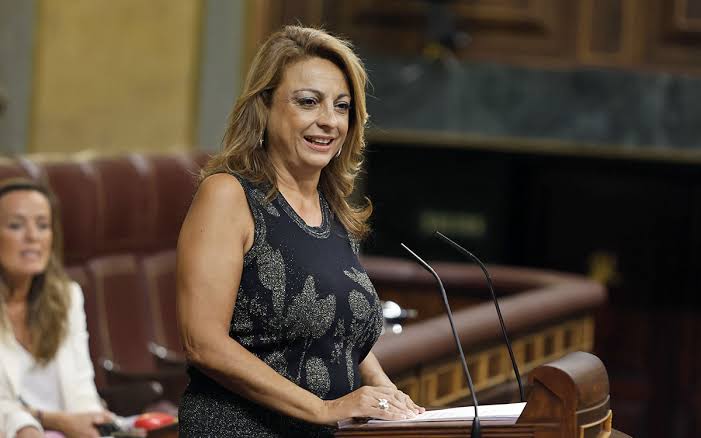 Cristina Válido en el Parlamento de Canarias
