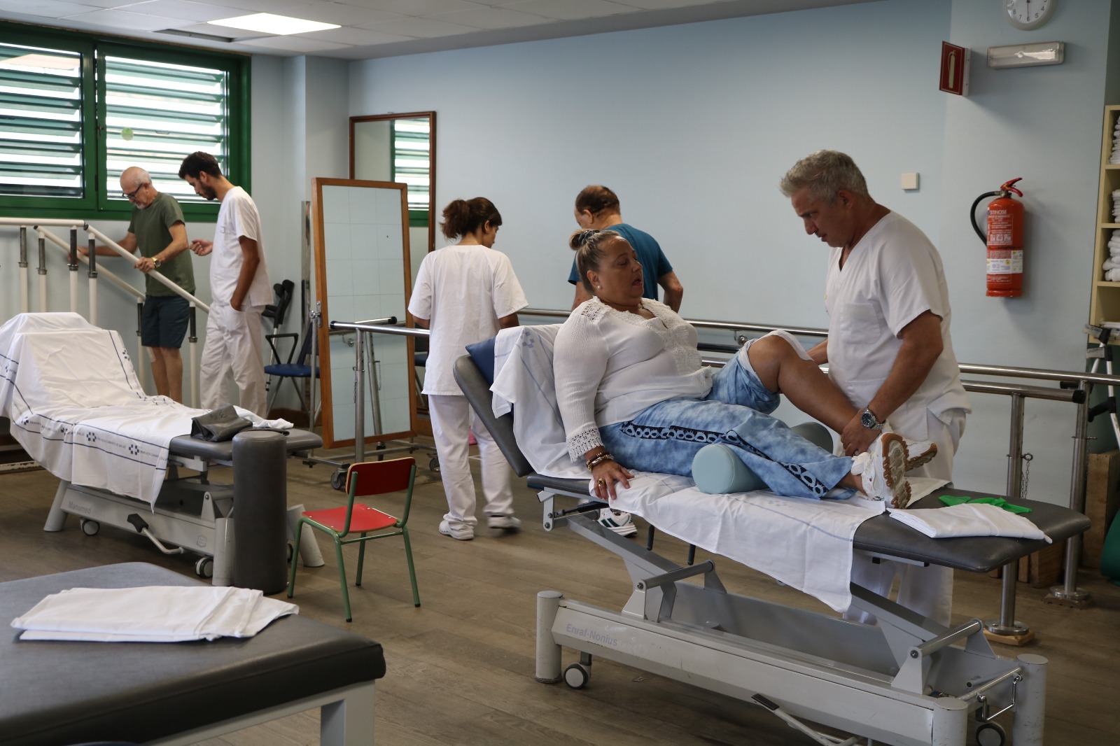 Gimnasio de fisioterapia del Hospital Universitario Doctor José Molina Orosa