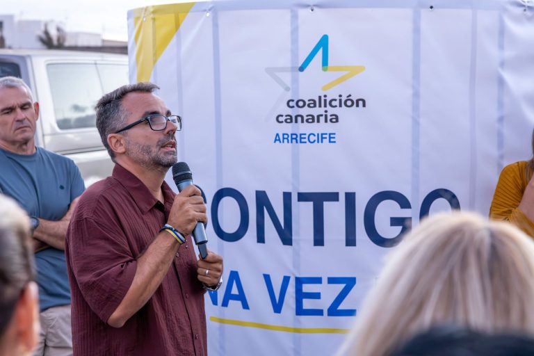 Imagen de Echedey Eugenio en el encuentro de Coalición Canaria