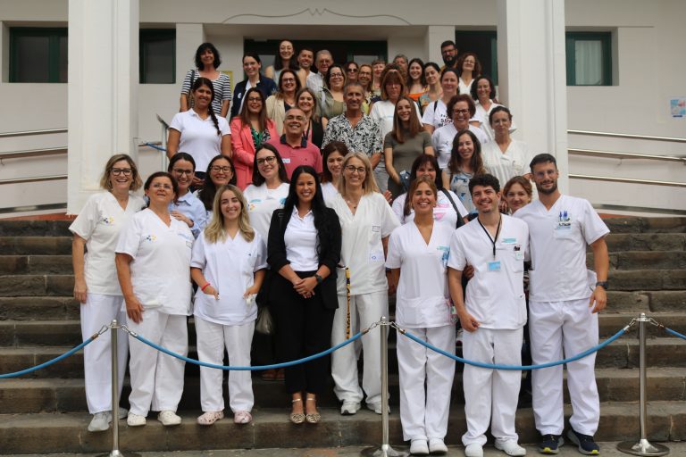 Imagen de archivo de algunos de los trabajadores sanitarios de Lanzarote