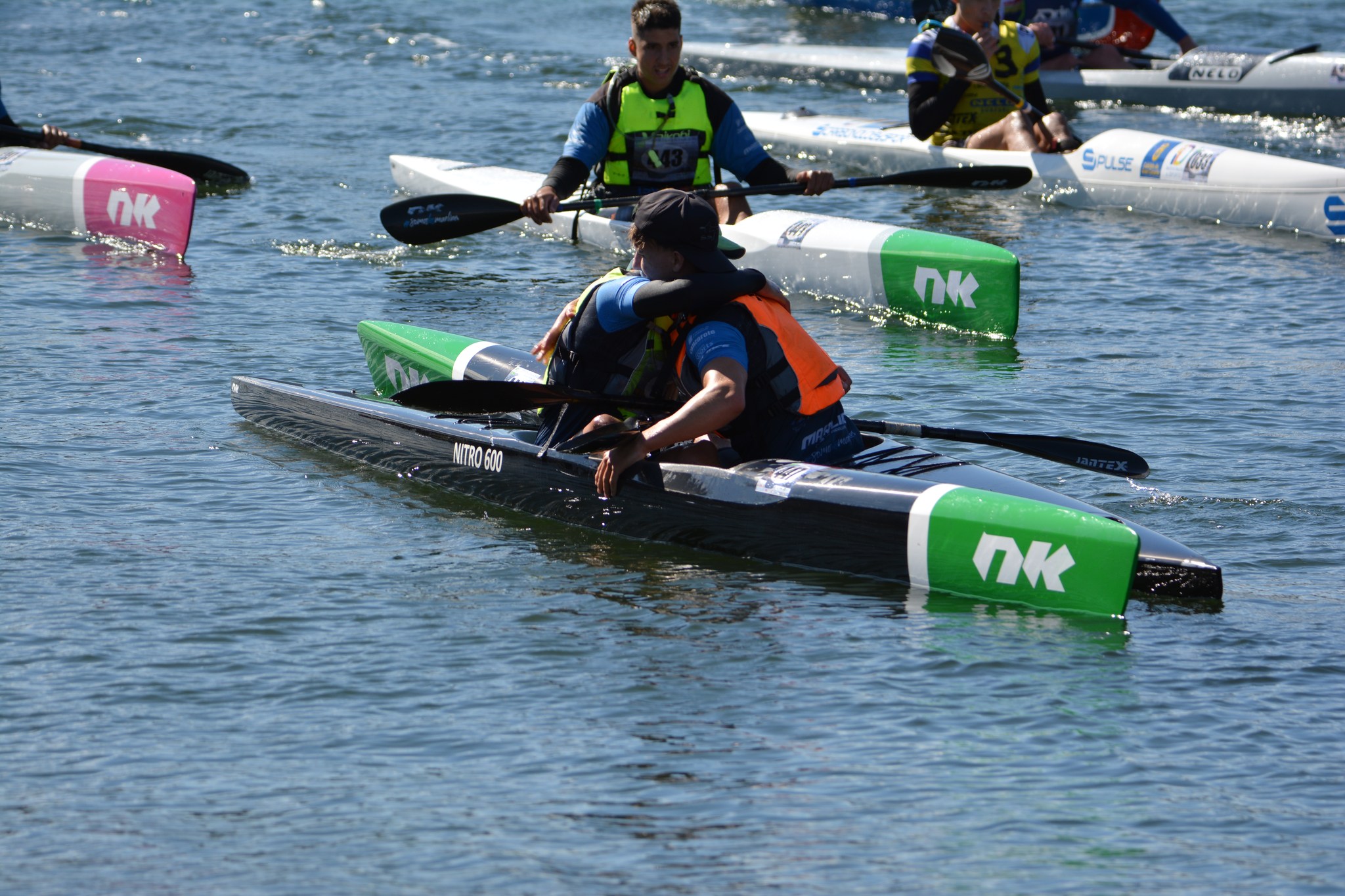 Expedición del Club Piragüismo Marlines de Lanzarote antes del Campeonato de España