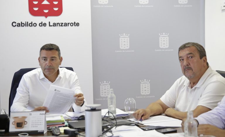 Oswaldo Betancort junto a Miguel Ángel Jiménez