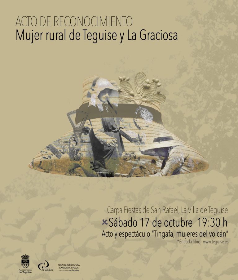 Cartel del homenaje a las Mujeres Rurales de Teguise y La Graciosa del 17 de octubre de 2026.