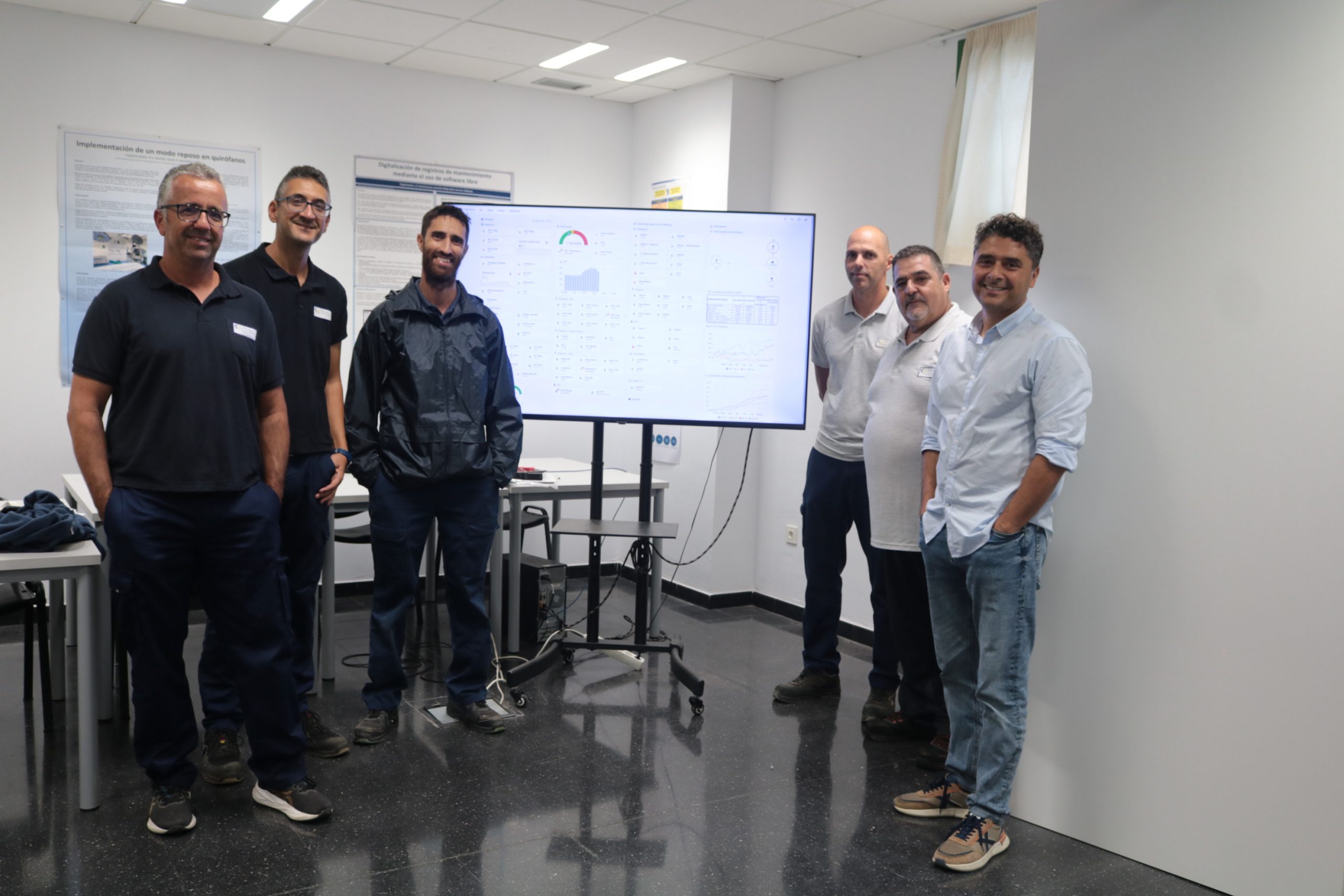 Equipo responsable de la Gestión Técnica Centralizada de los centros sanitarios de Lanzarote