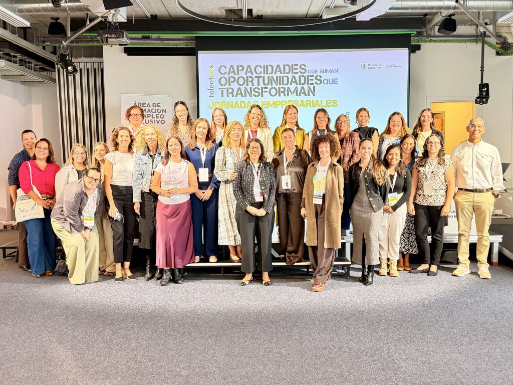Participantes en las jornadas de empleo inclusivo celebradas en Arrecife