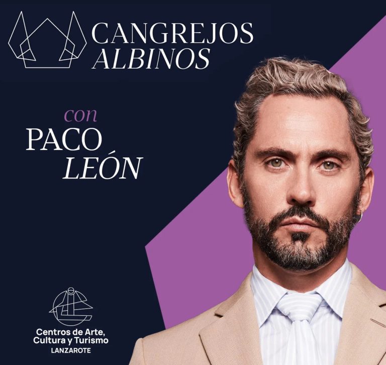 Cartel de Paco León para el encuentro Cangrejos Albinos en Jameos del Agua