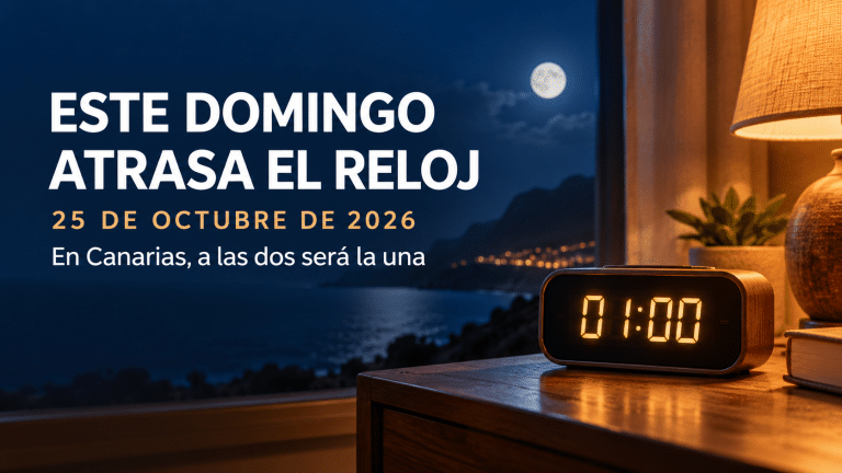 Reloj retro bajo la luna