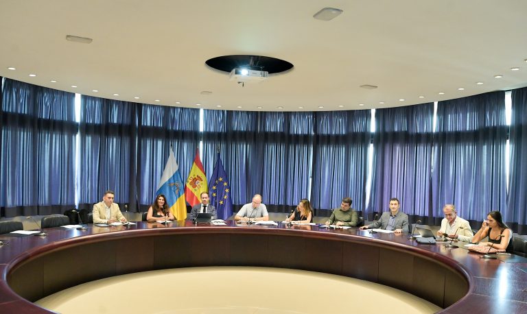 Reunión de la Comisión Canaria de Acción Climática y Energía. Fotografía ACFI PRESS